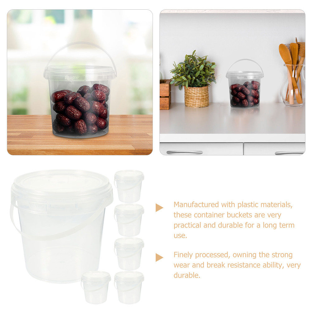 6Pcs Clear Food-Grade Plastic  - Meal Prep With Rice recension och pris